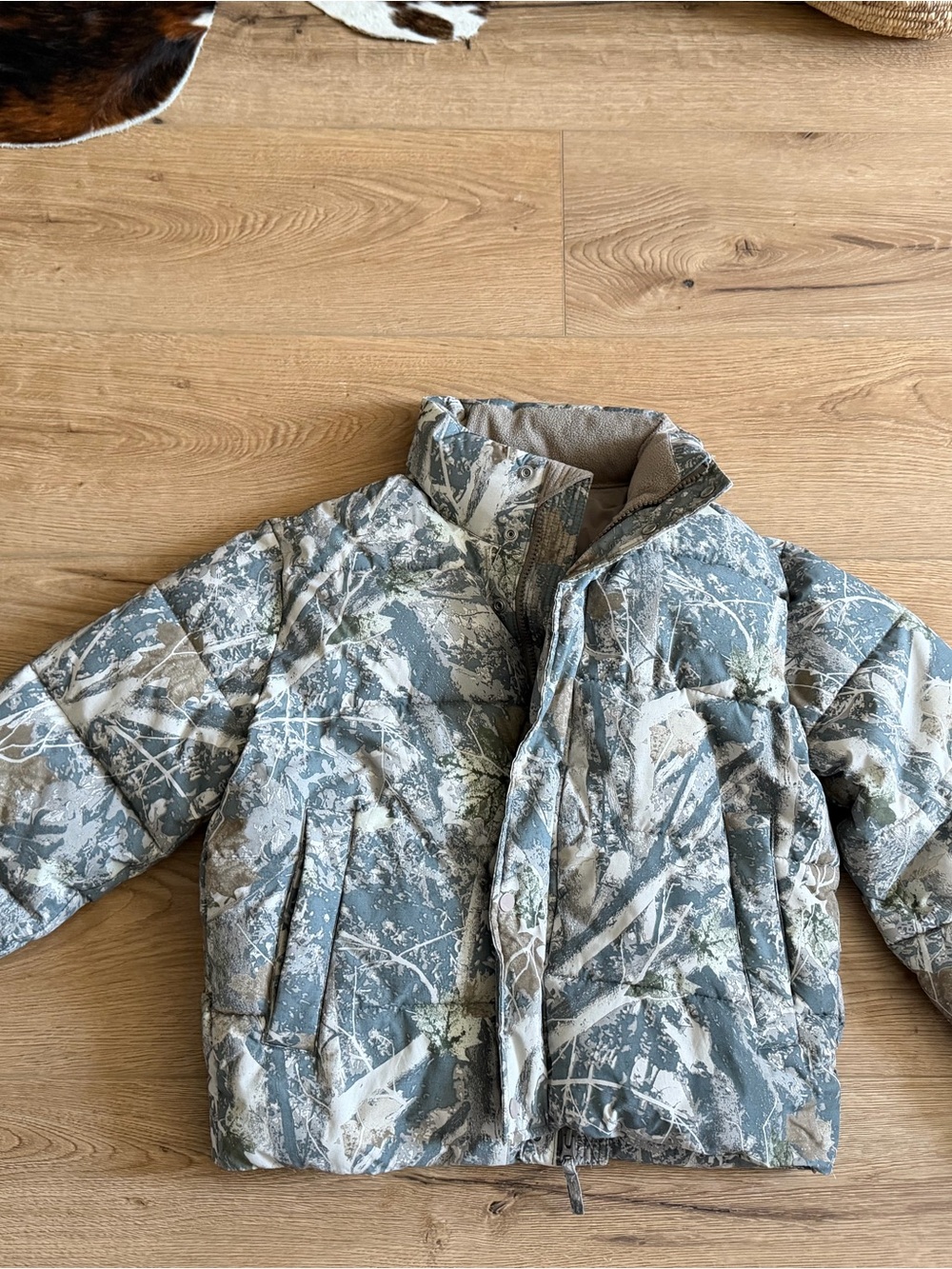 Abercrombie & fitch camouflage puffer jacket